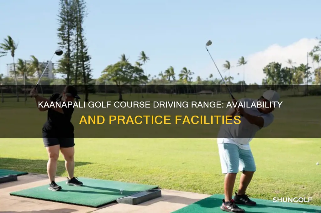 does kaanapali golf course have a driving range
