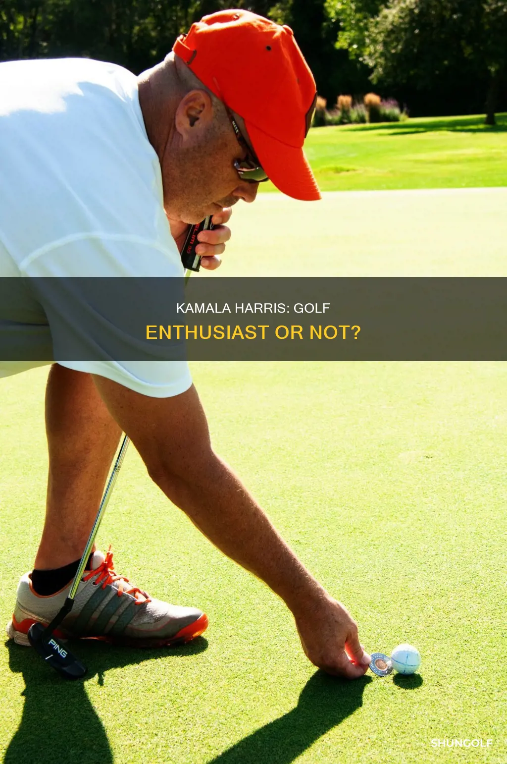 does kamala harris golf