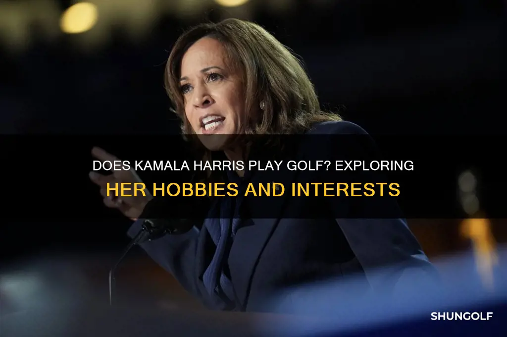 does kamala play golf