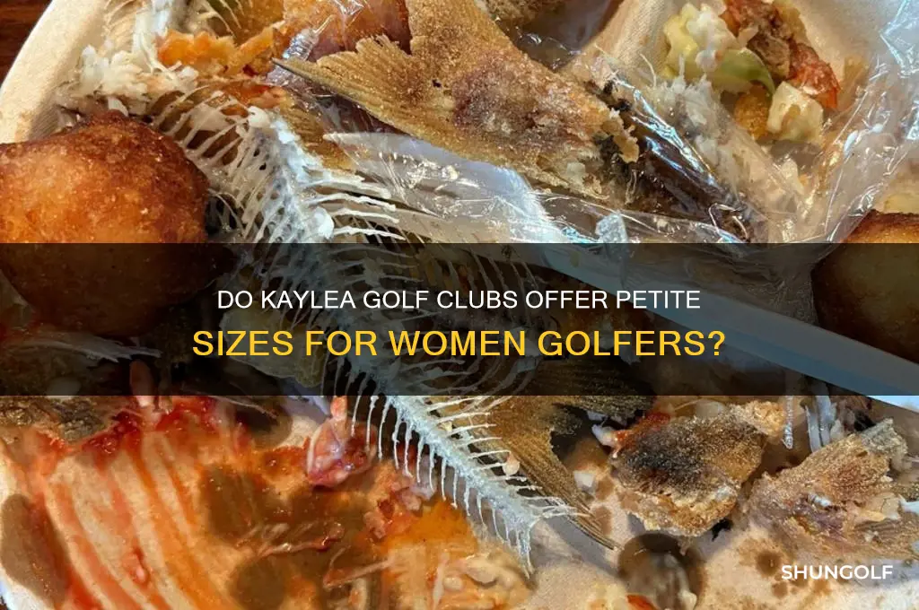 does kaylea golf clubs come onpetite size for ladies