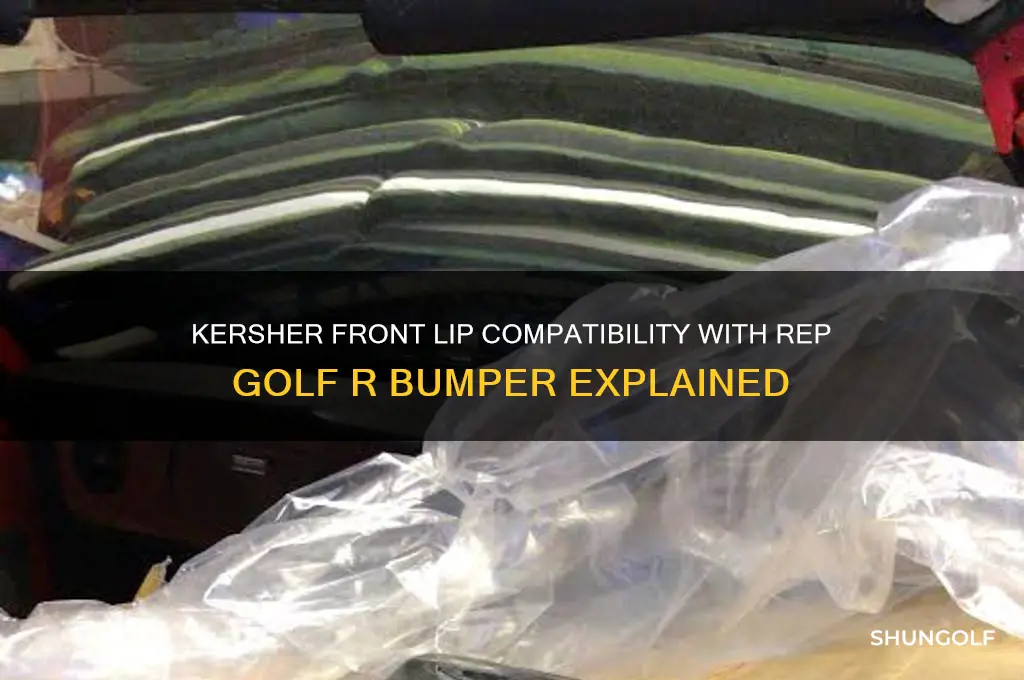 does kersher front lip fit rep golf r bumper