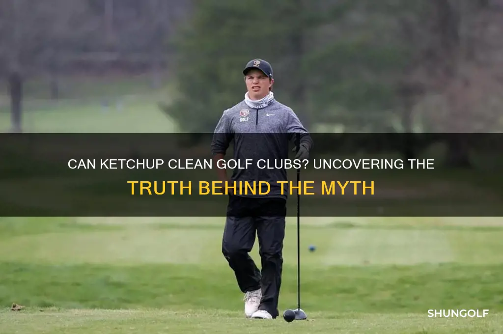 does ketchup clean golf clubs
