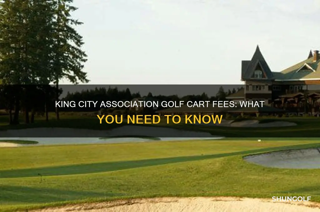 does king city association charge for golf carts