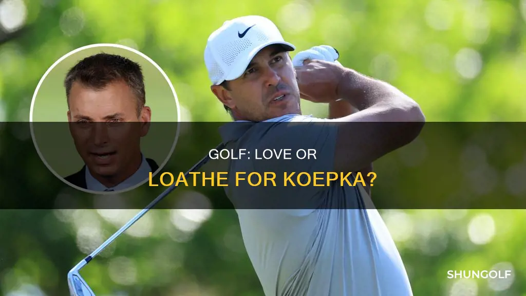 does koepka like golf