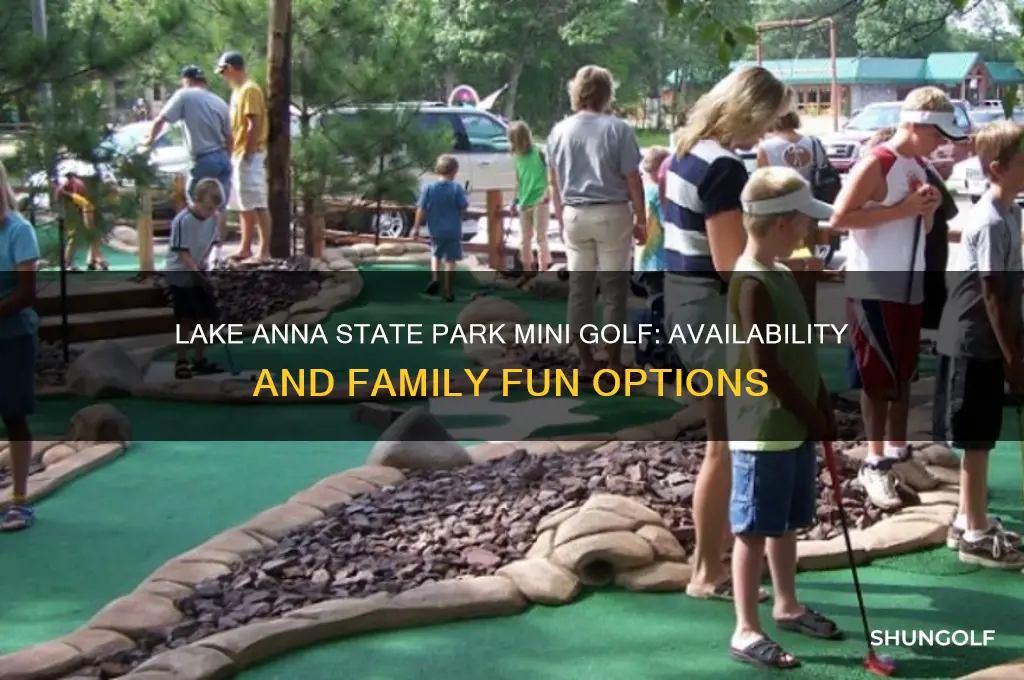 does lake anna state park have mini golf