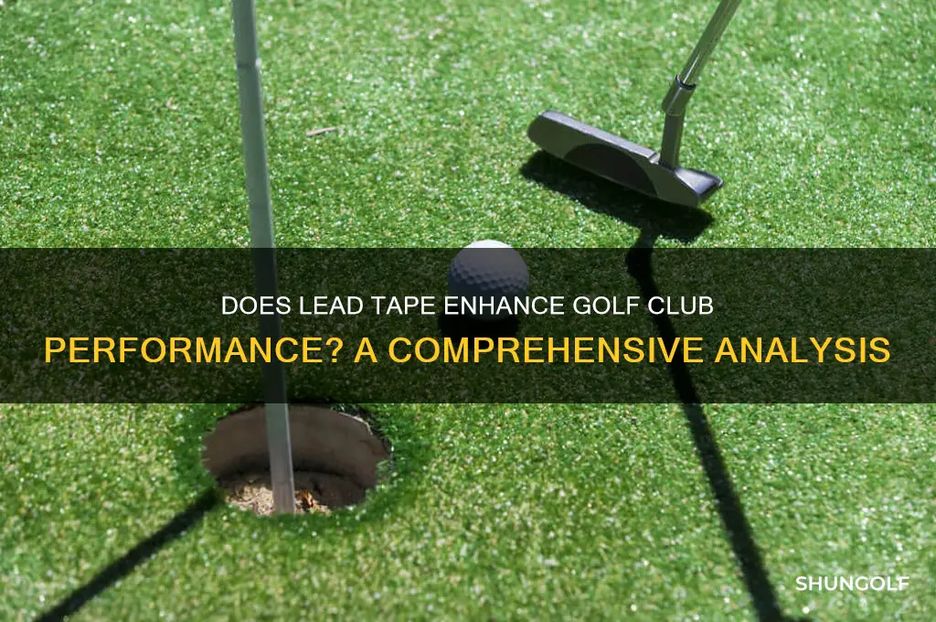 does lead tape help golf clubs