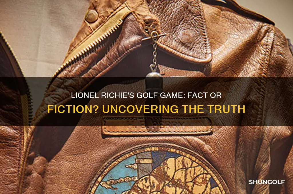 does lionel richie play golf