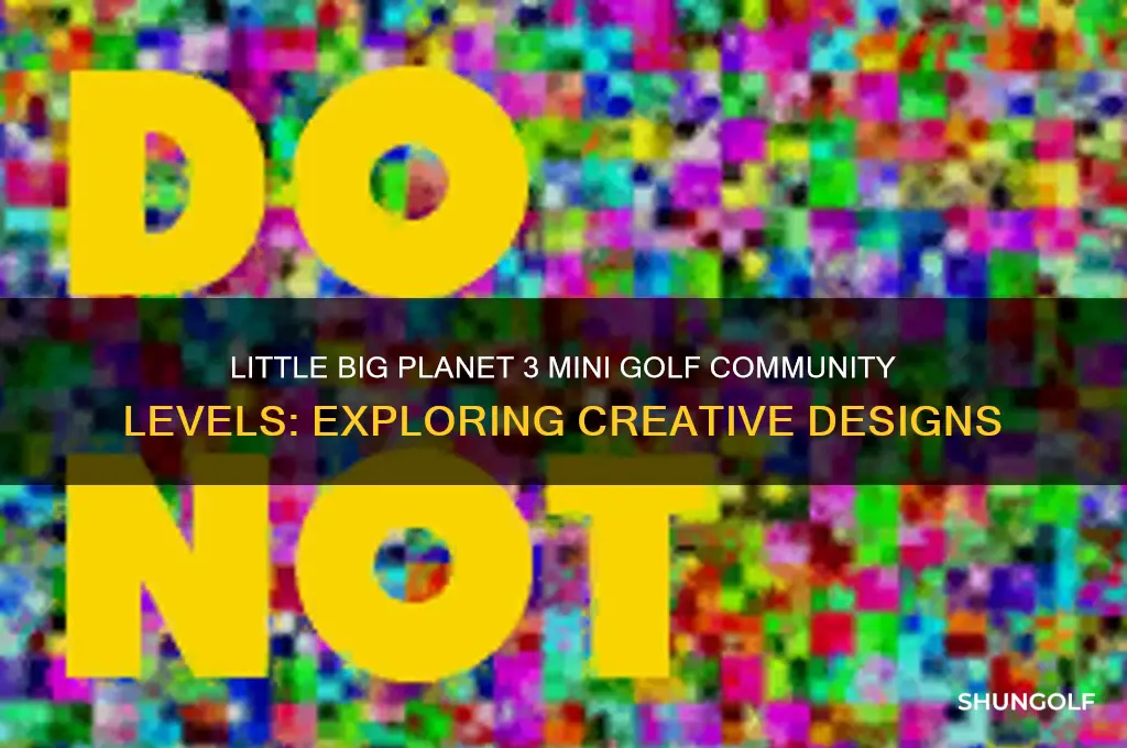 does little big planet 3 have mini golf community level