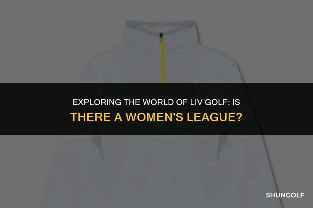 does liv golf have a women