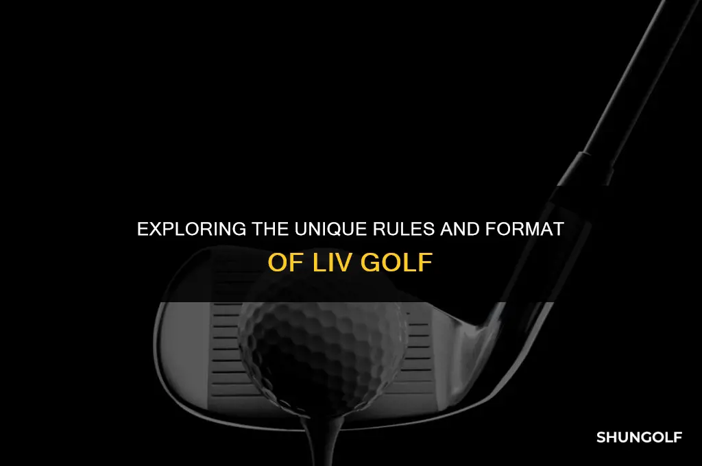 does liv golf have different rules