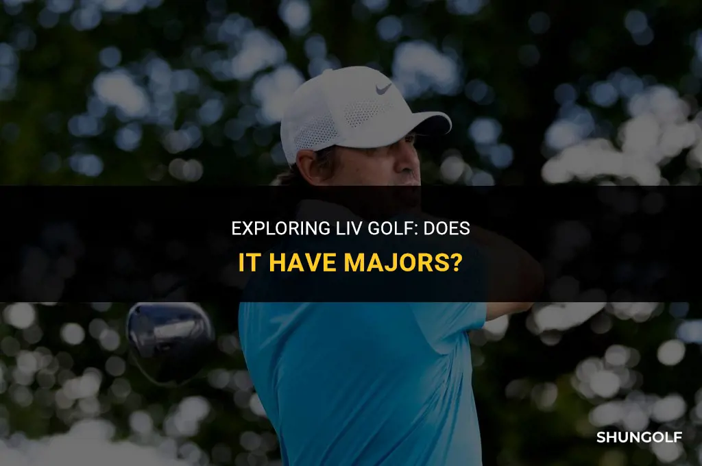 does liv golf have majors