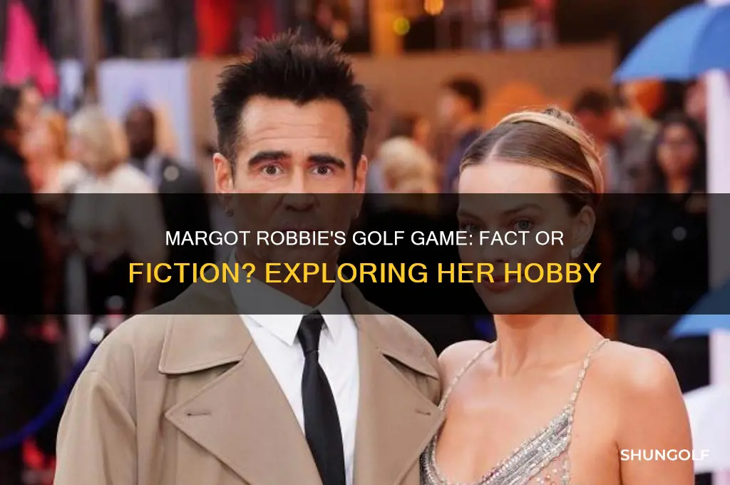 does margot robbie play golf