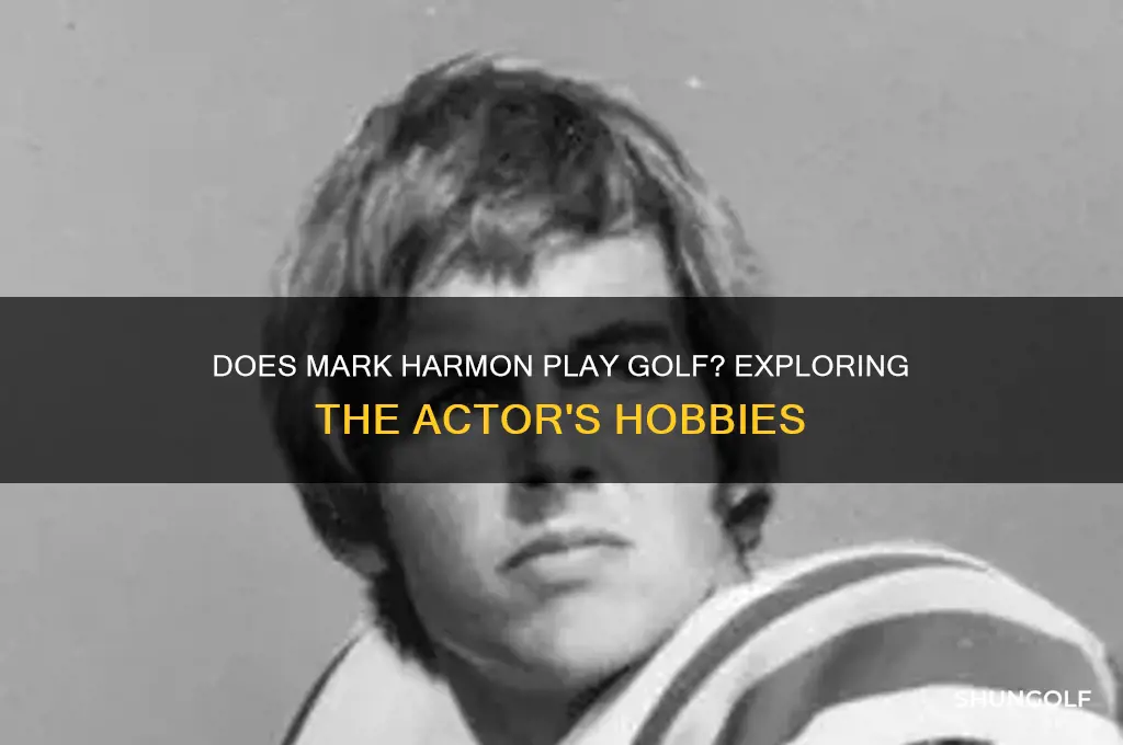 does mark harmon play golf