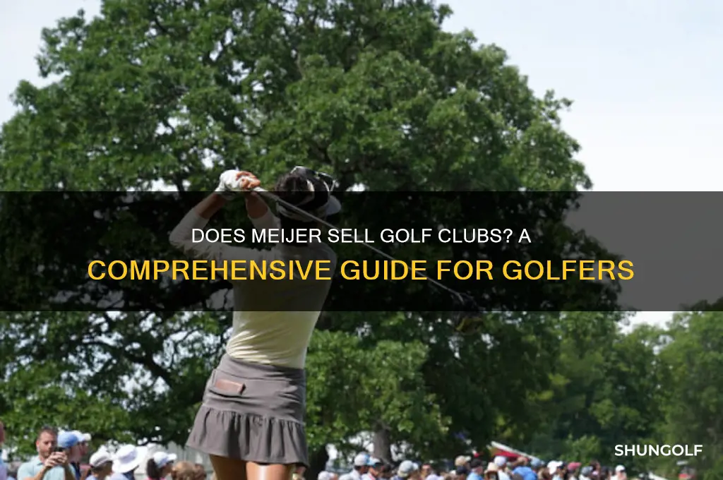 does meijer sell golf clubs