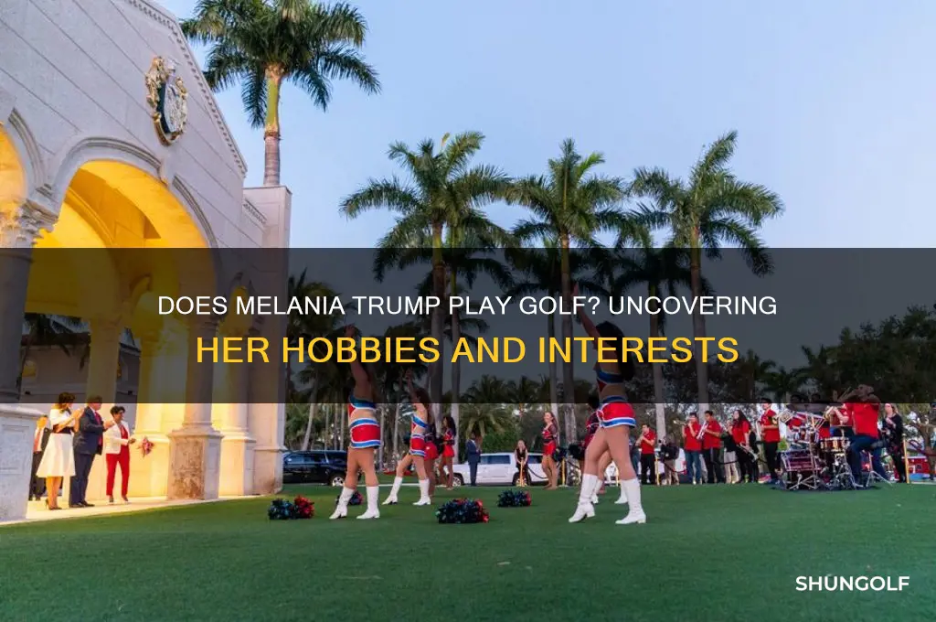 does melania play golf