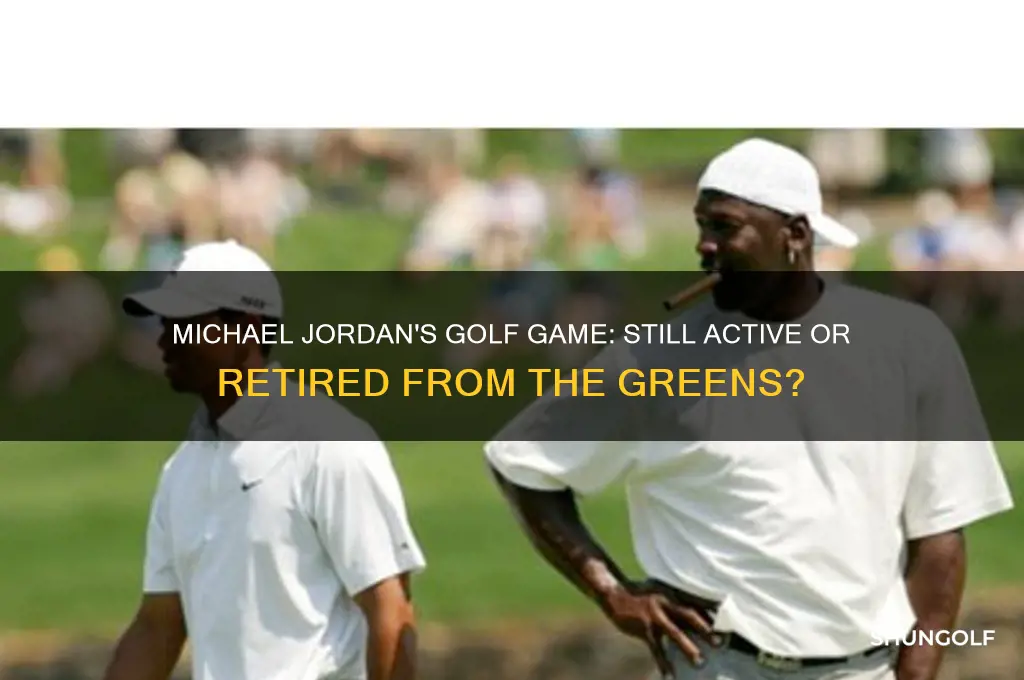 does michael jordan still play golf