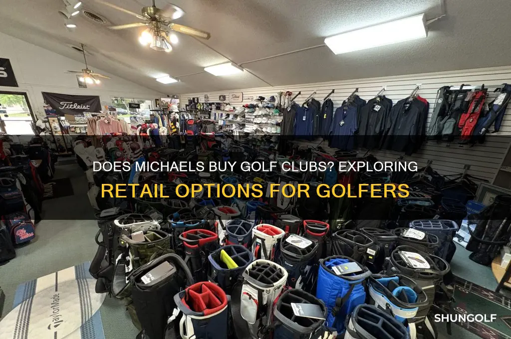 does michaels buy golf clubs