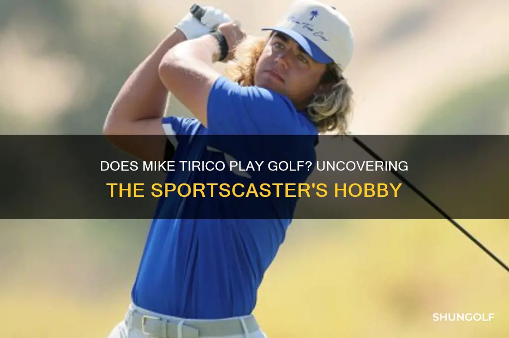 does mike tirico play golf