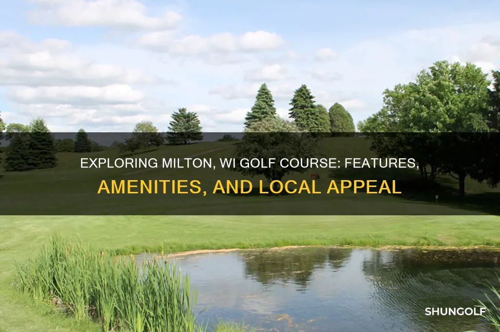 does milton wi golf course