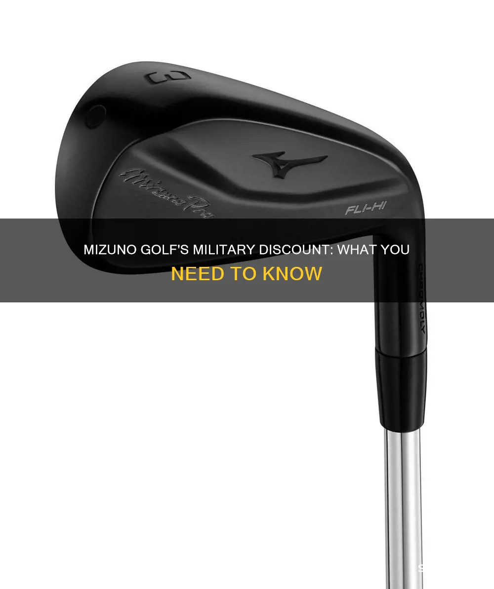 does mizuno golf give military discount