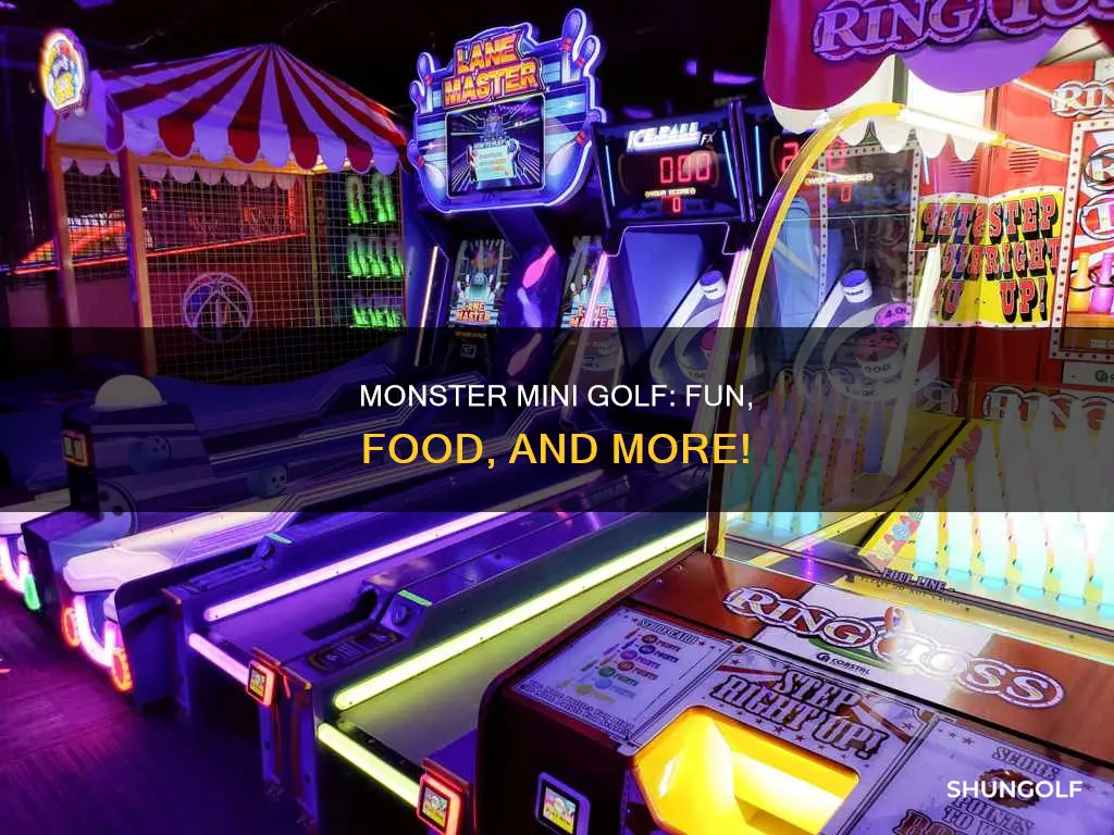 does monster mini golf have food