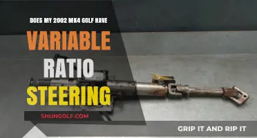 Does the 2002 MK4 Golf Feature Variable Ratio Steering?