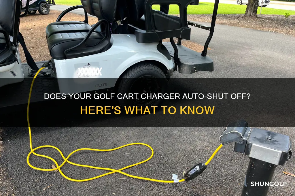 does my golf cart charger turn off