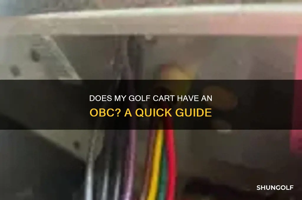 does my golf cart have an obc