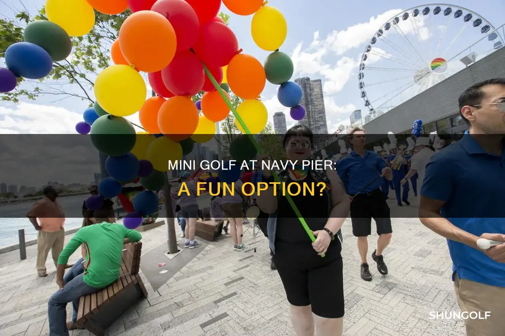 does navy pier have mini golf