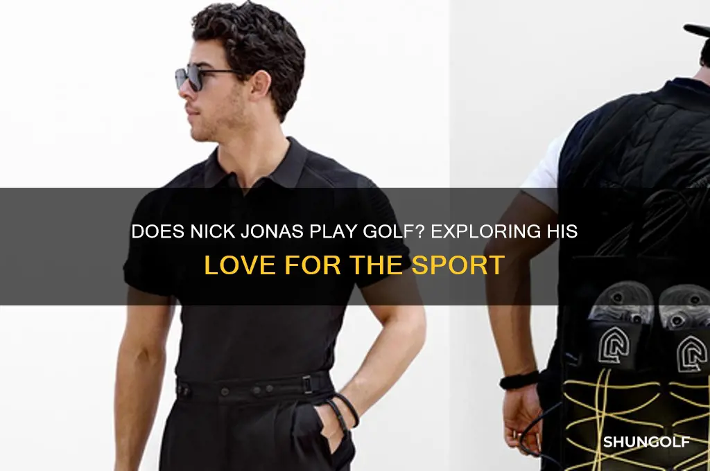 does nick jonas play golf