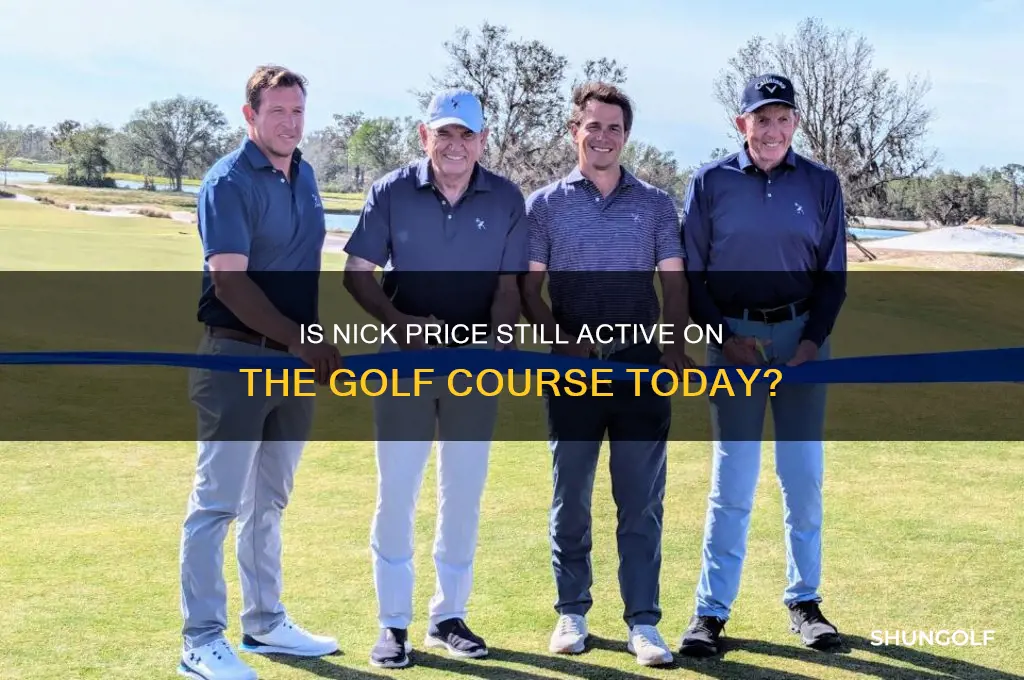 does nick price still play golf