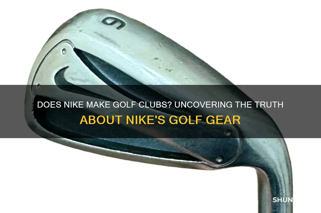 does nike make golf clubs