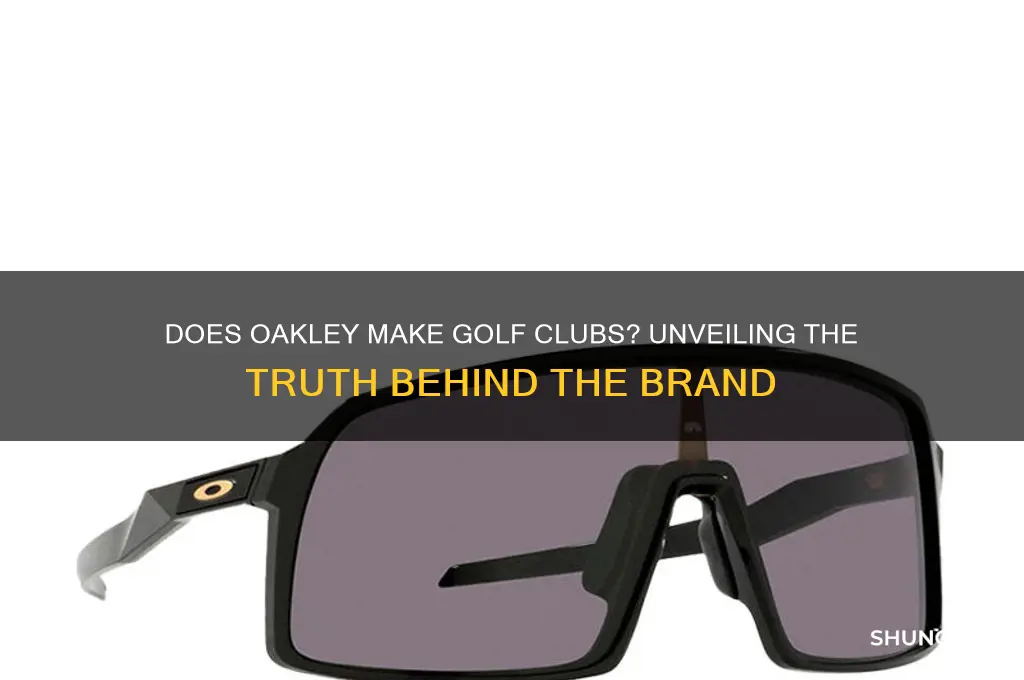 does oakley make golf clubs
