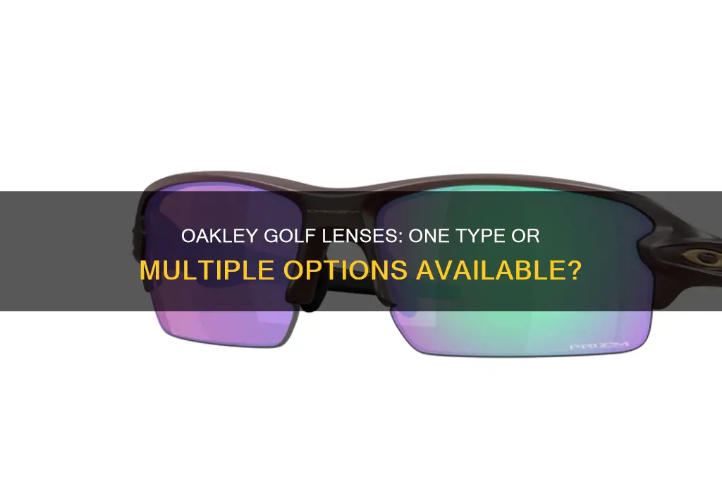 does oakley only have one kind of golf lenses