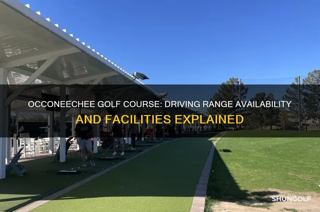 does occoneechee golf course have a driving range