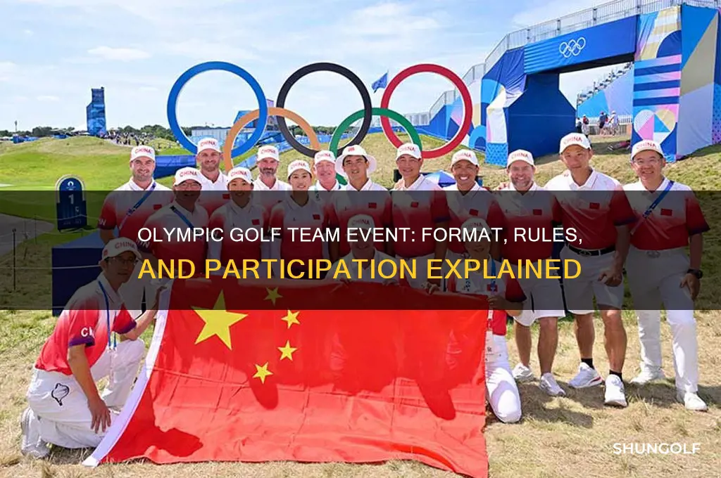 does olympic golf have a team event