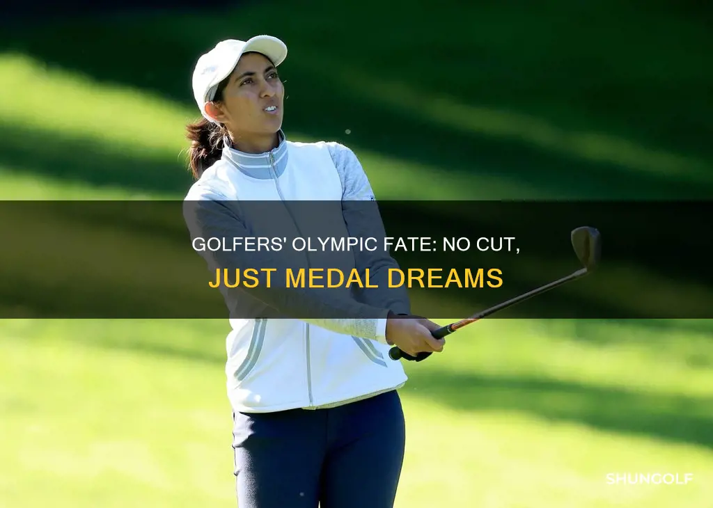 does olympics golf have a cut