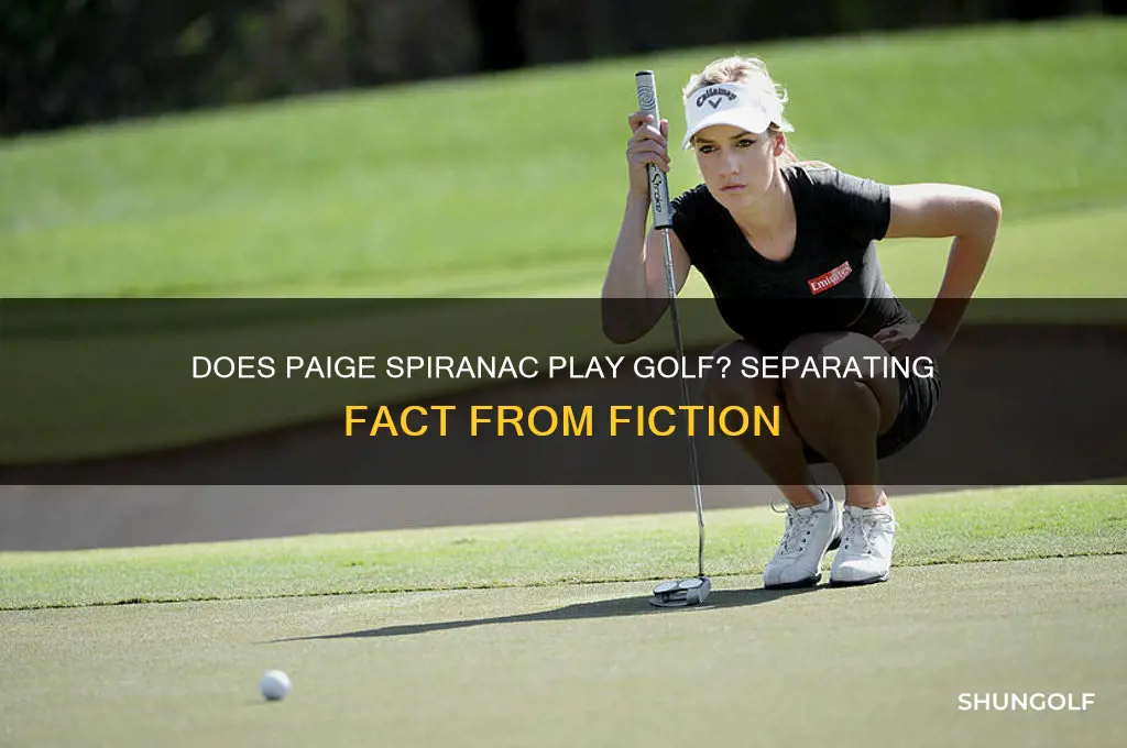 does paige spiranac actually play golf