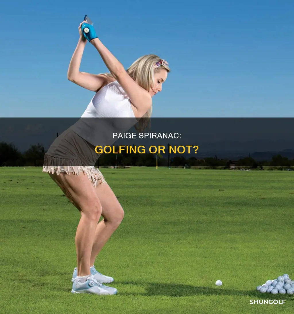 does paige spiranac still golf