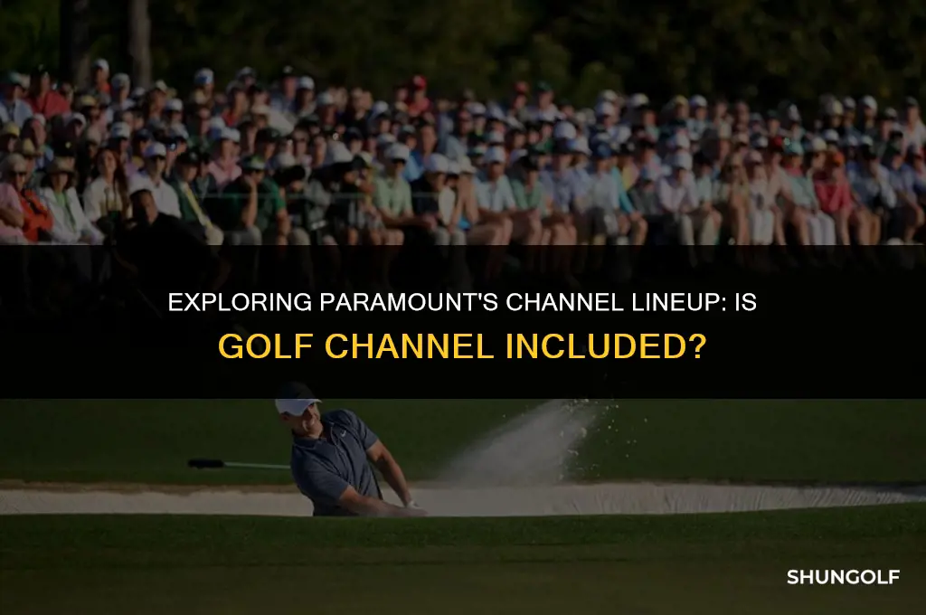 does paramount have golf channel