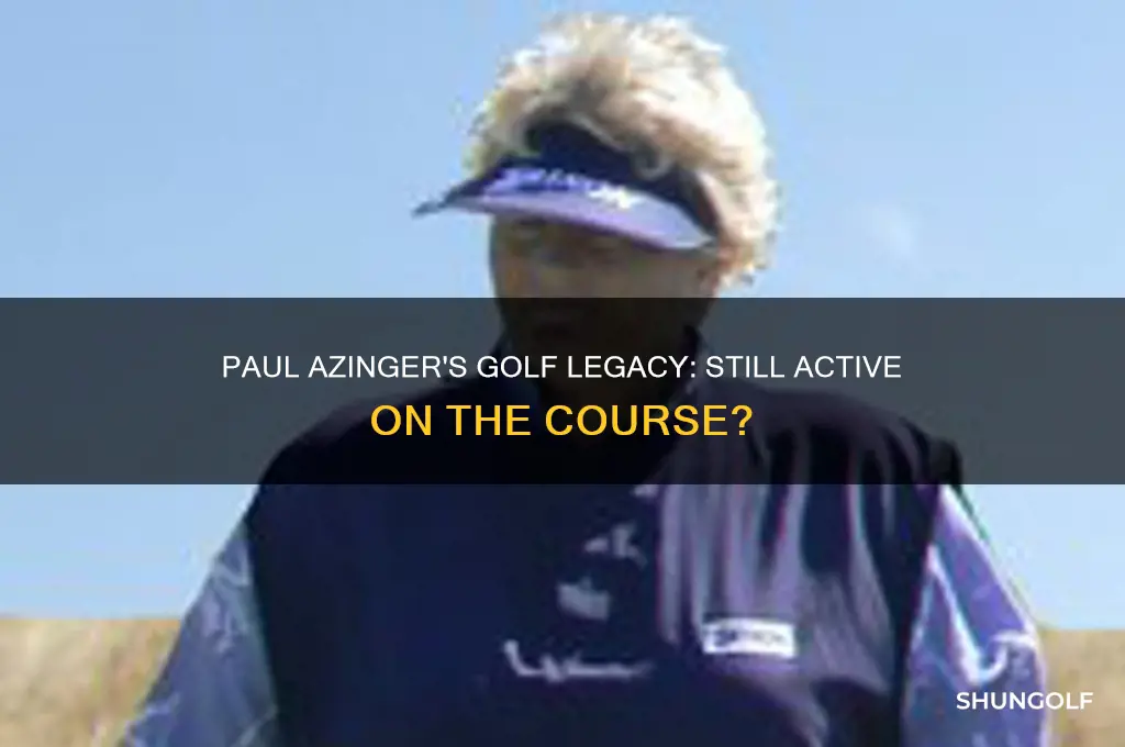 does paul azinger still play golf