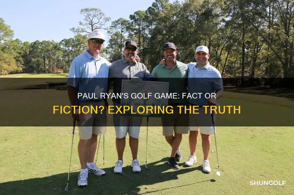 does paul ryan play golf