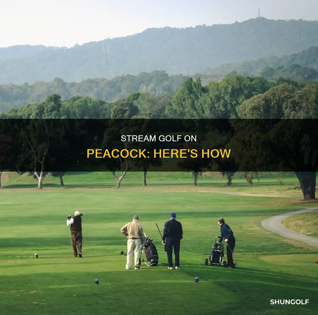 does peacock have golf