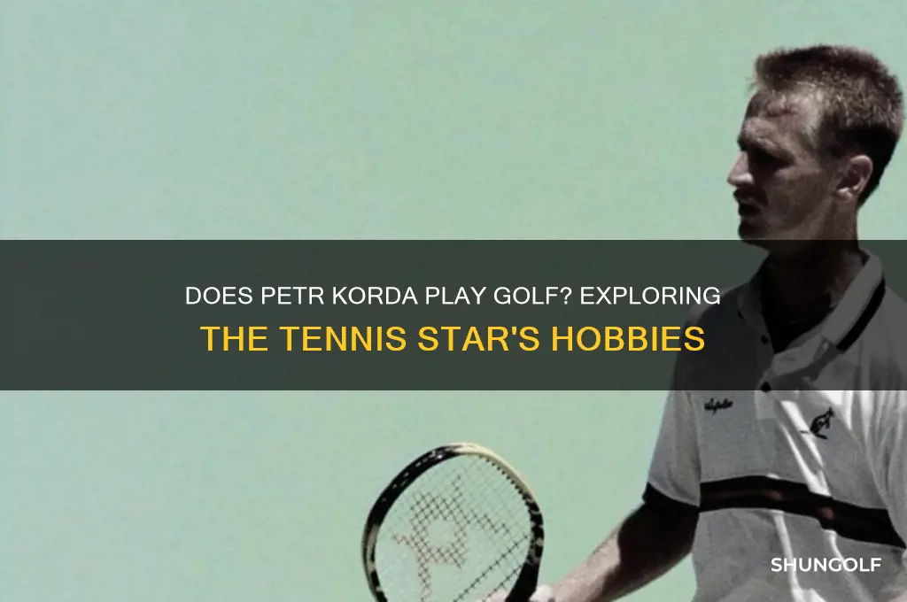 does petr korda play golf