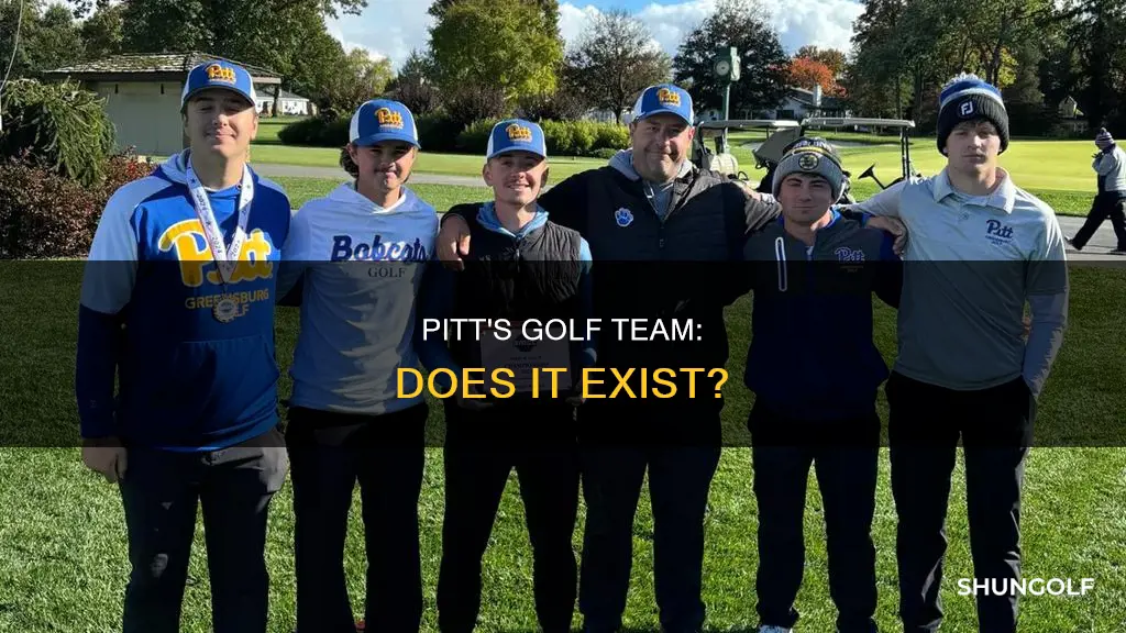 does pitt have a golf team