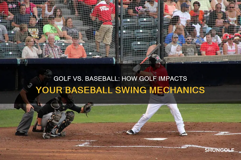 does playing golf affect your baseball swing