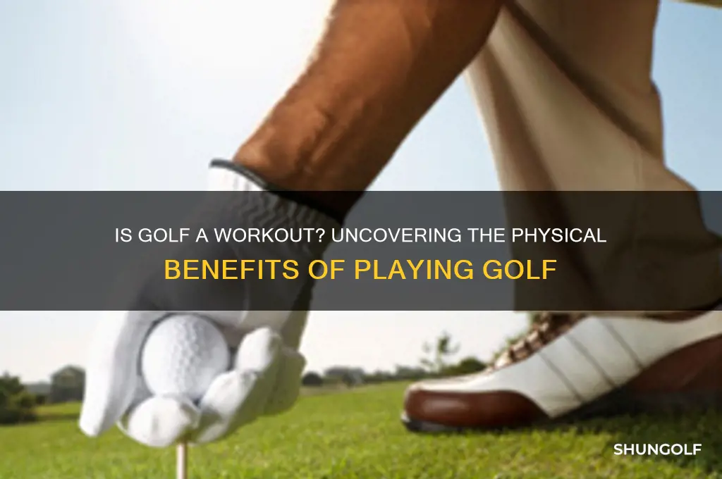 does playing golf count as exercise