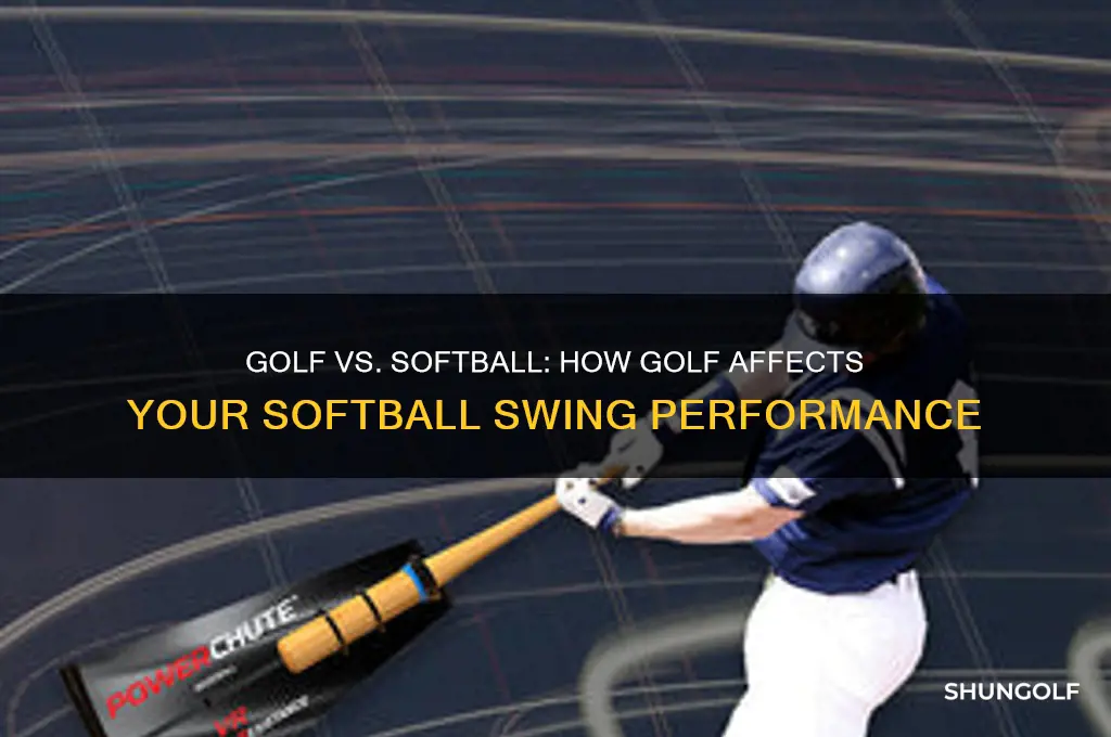 does playing golf mess up your softball swing