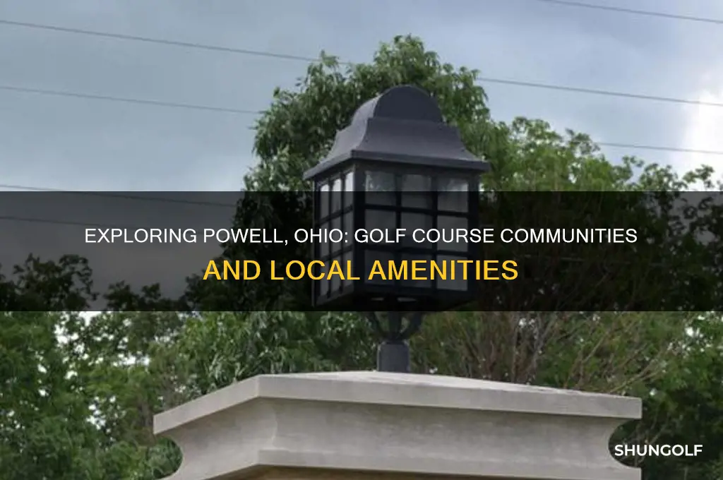 does powell ohio have a golf course community