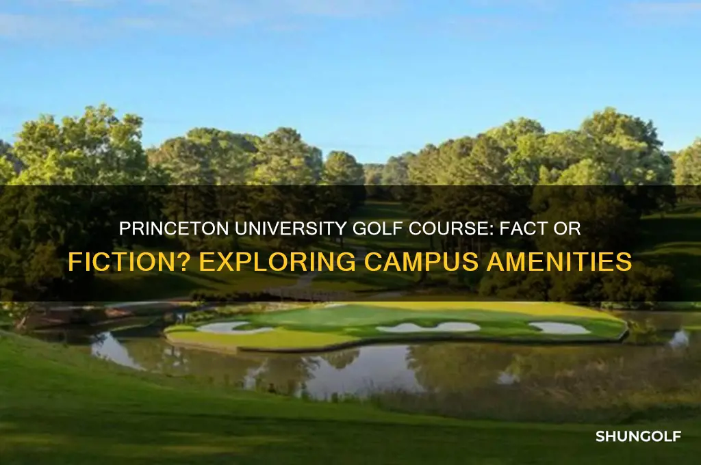 does princeton univ have a golf course